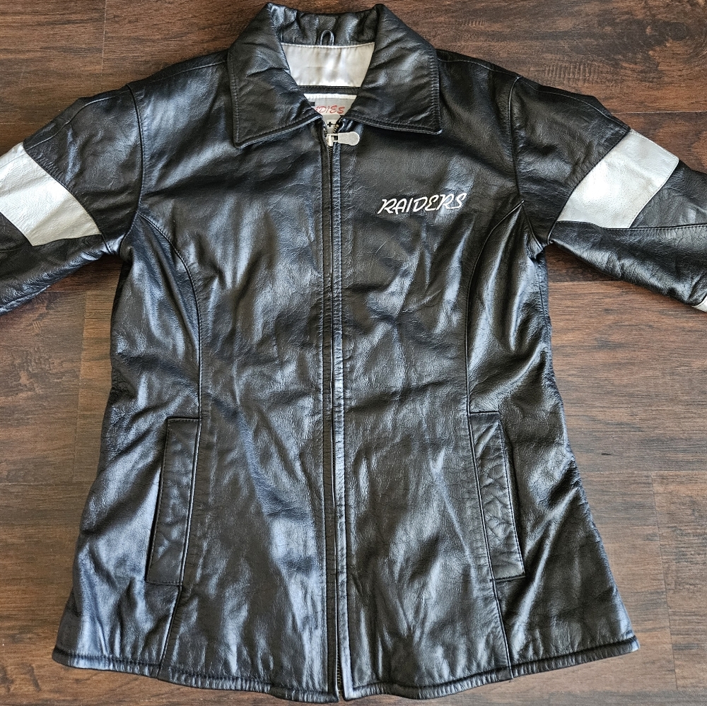 Vintage G-III Raiders Woman's Leather Jacket